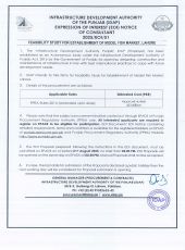 Feasibility Study for Establishment of Model Fish Market, Lahore 