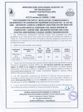 Laboratory Equipment (Package No. 18, Lot-B2, Semi - Automatic Clinical Chemistry Analyzer) for Specialized Medical Equipment for JIC, Lahore and 200 MCH, District Bahawalnagar