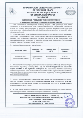 Engineering, Procurement and Construction of Convention Center (Steel Framed Building), Lahore