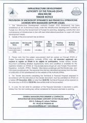 Provision of Microsoft Dynamics 365 Finance & Operations Licenses with Managed Support (O&M)
