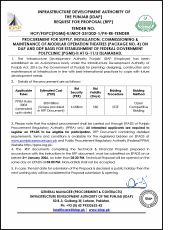 Modular Operation Theatres (Package No. 4)  for “Establishment of Federal Government Polyclinic (PGMI)-II at G-11/3, Islamabad.”