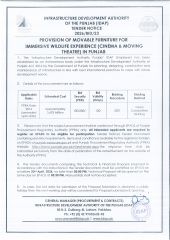 Provision of Movable Furniture for Immersive Wildlife Experience (Cinema & Moving Theatre) in Punjab (2026/BID/23)