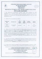 Provision of Smog/ Fog/ Water Cannon Machines with Allied Equipment (2026/BID/26)