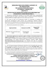 MASTER PLAN FOR CONSERVATION, REHABILITATION, IMPROVEMENT AND UPGRADATION OF LAHORE MUSEUM (PHASE-1) (2026/PQ/47)MASTER PLAN FOR CONSERVATION, REHABILITATION, IMPROVEMENT AND UPGRADATION OF LAHORE MUSEUM (PHASE-1) (2026/PQ/47)