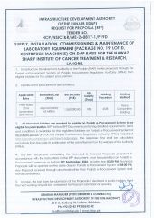 Laboratory Equipment (Package No. 19, Lot-D, Centrifuge Machines) for 