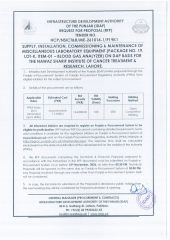  Miscellaneous Laboratory Equipment (Package No. 19, Lot-K, Item-01 – Blood Gas Analyzer) for 